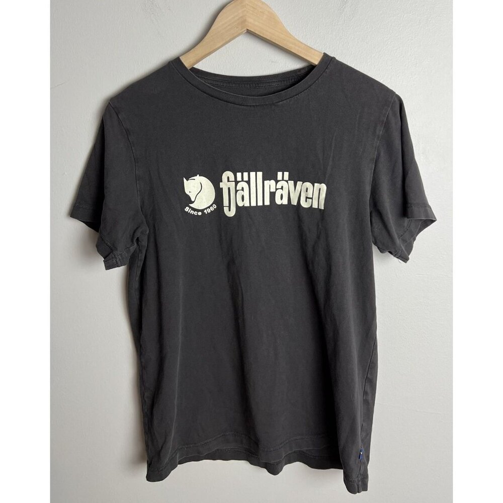 Fjällräven Gray Logo Retro T-Shirt Cotton Size Medium Men’s